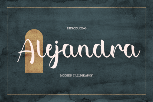 Alejandra: A Script Font for Web Designers