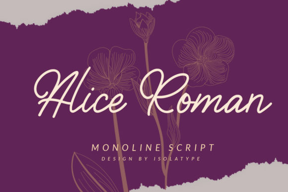 Alice Roman Font: A Script Typeface for Thoughtful Editorial Design