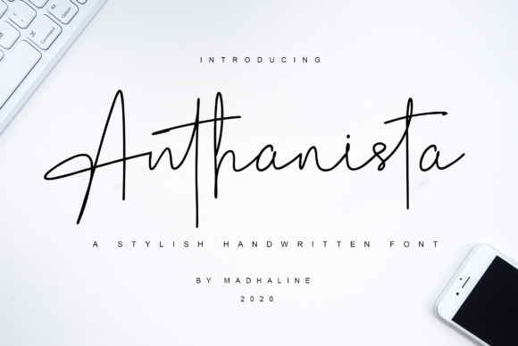 Anthanista: A Graceful Script Font for Thoughtful Branding