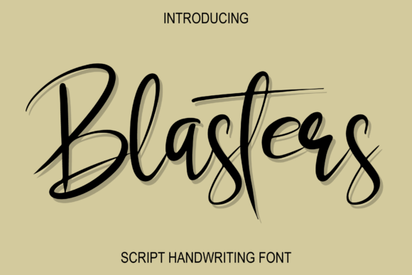 Blasters: A Refined Script Font for Editorial Design