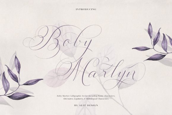 Boby Marlyn: A Script Font for Warm Editorial Layouts