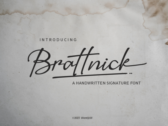 Brattnick: A Handwritten Typeface for Bold Brand Content