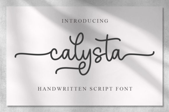Calysta: A Flowing Script Font for Polished Small Business Branding