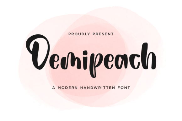 Demipeach Brings Graceful Lettering to Editorial Design