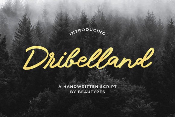 Dribelland: A Fresh Font for Bloggers and Editorial Designers