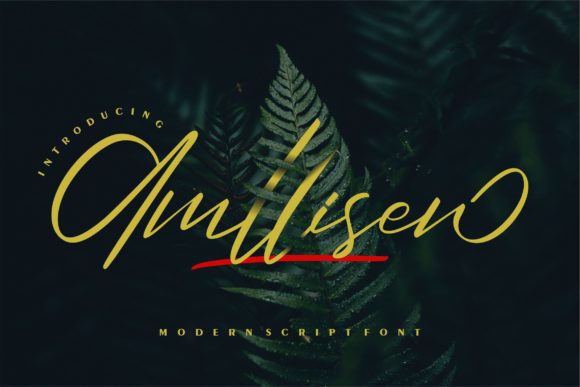 Elevate Your Digital Designs with Amllisen Script Font