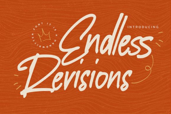 Endless Revisions Handwritten Font for Small Business Branding