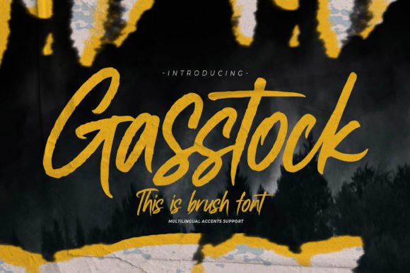 Gasstock: A Handwritten Font for Editorial Design
