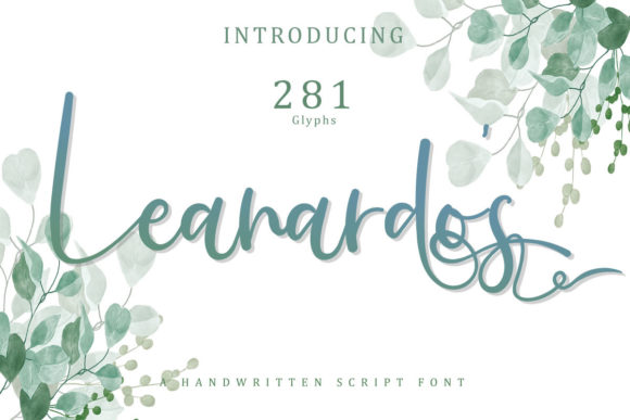 Give Your Brand a Personal Touch with the Leanardos Handwritten Font