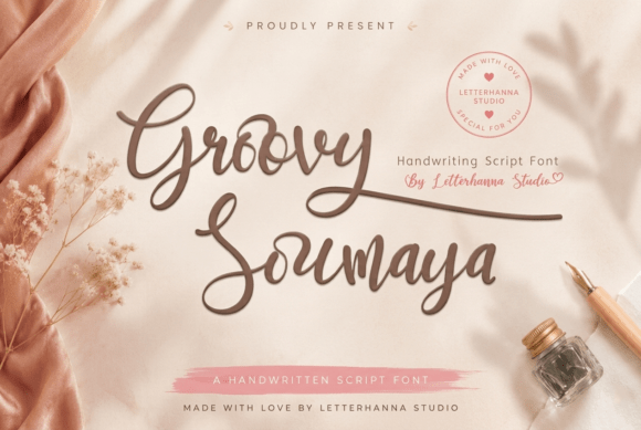Groovy Soumaya: A Handwritten Font for Editorial Charm
