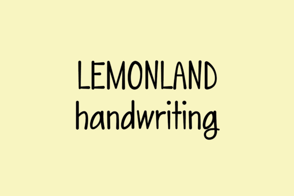 Lemon Land: A Handwritten Font That Brings Warmth to Editorial Design