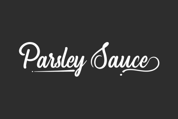 Parsley Sauce: A Script Font That Adds Character to Your Business