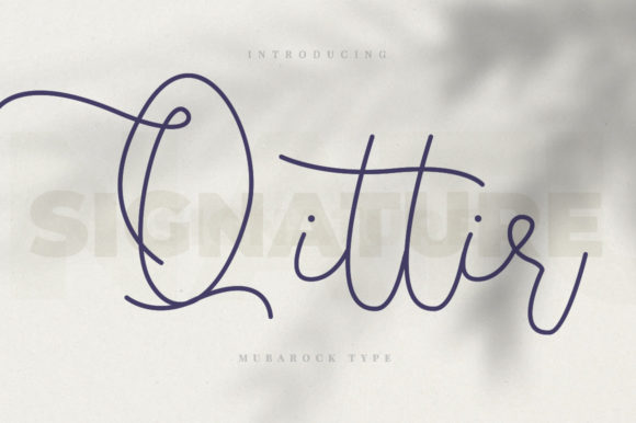 Qittir: A Signature Font for Handmade Creations