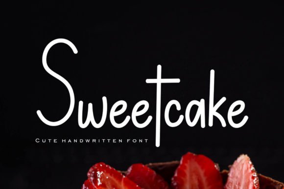 Sweetcake: A Handwritten Font for Crafters and Product Makers
