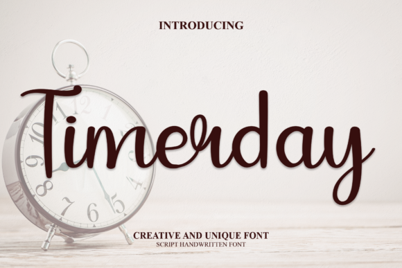 Timerday: A Handwritten Font That Brings Warmth to Editorial Design