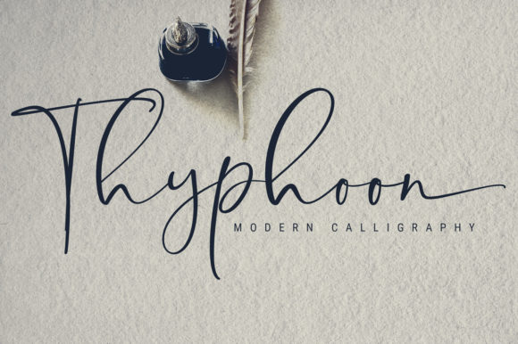 Typhoon Font: A Craftsman's Choice for Elegant Handmade Products